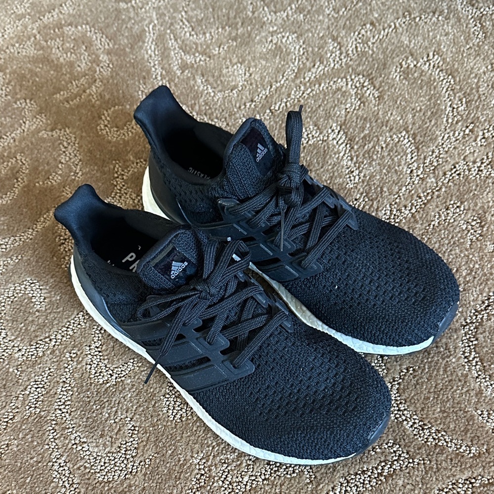 Adidas Black and White Athletic Shoes
